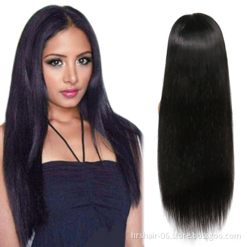 360 full lace human hair wigs Pre Plucked With Baby Hair Straight Peruvian Remy Human Hair Full Lace Front Wigs For Black Women